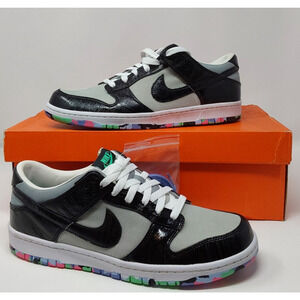 Nike Dunk Low Premium Women's 12/Men's 10.5 White/Black Tourmaline 318638 101